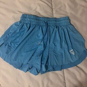 Blue flowy shorts